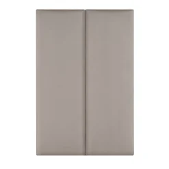 Set de 2 coussins muraux Carpino en velours 90 x 30 cm gris clair neu.haus