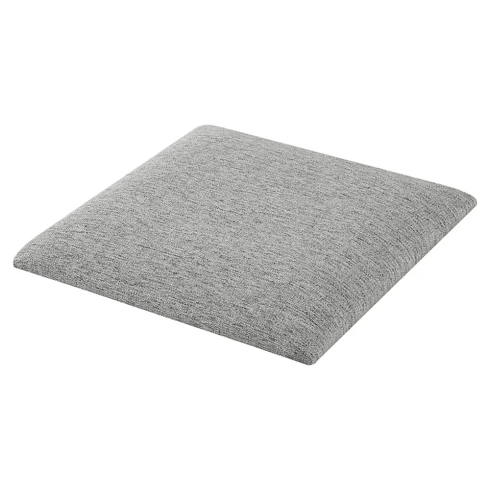 Set de 4 coussins muraux Carpino en tissu 30 x 30 cm gris clair neu.haus