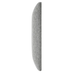 Set de 4 coussins muraux Carpino en tissu 30 x 30 cm gris clair neu.haus