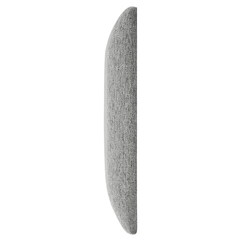 Set de 4 coussins muraux Carpino en tissu 30 x 30 cm gris clair neu.haus