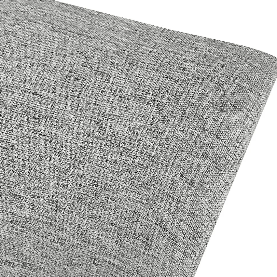 Set de 4 coussins muraux Carpino en tissu 30 x 30 cm gris clair neu.haus
