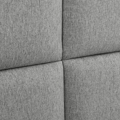 Set de 4 coussins muraux Carpino en tissu 30 x 30 cm gris clair neu.haus