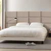 Set de 3 coussins muraux Carpino en velours 60 x 30 cm gris clair neu.haus