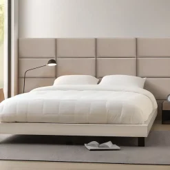 Set de 3 coussins muraux Carpino en velours 60 x 30 cm gris clair neu.haus