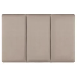Set de 3 coussins muraux Carpino en velours 60 x 30 cm gris clair neu.haus