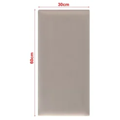Set de 3 coussins muraux Carpino en velours 60 x 30 cm gris clair neu.haus