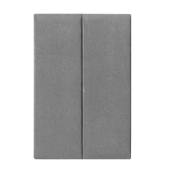 Set de 2 coussins muraux Carpino en tissu 90 x 30 cm gris clair neu.haus