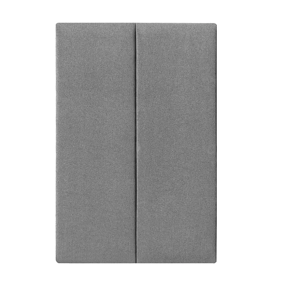 Set de 2 coussins muraux Carpino en tissu 90 x 30 cm gris clair neu.haus