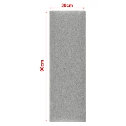 Set de 2 coussins muraux Carpino en tissu 90 x 30 cm gris clair neu.haus