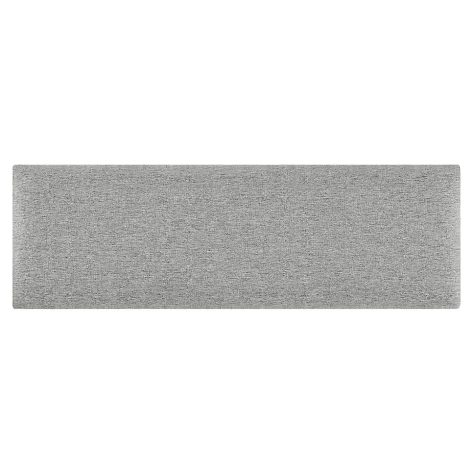 Set de 2 coussins muraux Carpino en tissu 90 x 30 cm gris clair neu.haus