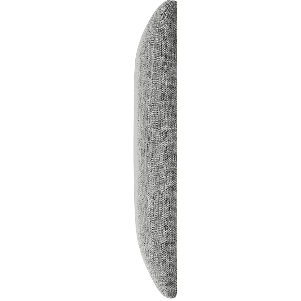 Set de 2 coussins muraux Carpino en tissu 90 x 30 cm gris clair neu.haus