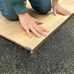 Seuil Arrêt Chêne l. 35mm Long. 2m Parquet Ep. 20mm Brut