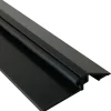 Seuil de porte (PMR) avec joint, Laqué noir, 1,95m