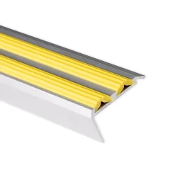 Seuil d'escalier Avec double caoutchouc Power Grip Longueur 90 cm Autocollant Jaune - Floordirekt