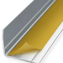 Seuil d'escalier Integral, Forme: L 30 x 20 mm Longueur: 90 cm, Auto-adhésif, Argent
