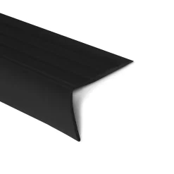 Seuil d'escalier Michigan PVC 45 x 42 mm Noir Longueur: 100 cm