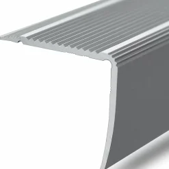 Seuil d'escalier Pré-percé, Forme: L 35 x 30 mm, Longueur: 100 cm, Argent