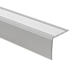 Seuil d'escalier Pré-percé, Forme: L 30 x 20 mm, Longueur: 134 cm, Argent