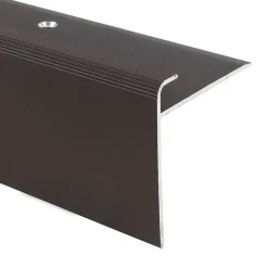 Seuil d'escalier Safety Forme F Aluminium anodisé Bronze foncé S 90 cm