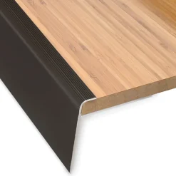 Seuil d'escalier Safety Forme F Aluminium anodisé Bronze foncé S 90 cm