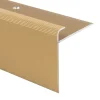 Seuil d'escalier Safety Forme: F Aluminium anodisé Or élégant L 134 cm