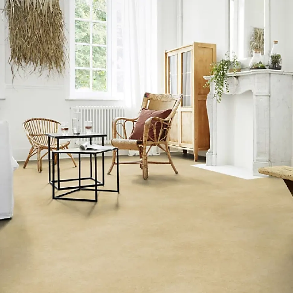 Sol PVC Best - Effet Béton Beige - Rouleau de 3m x 5m