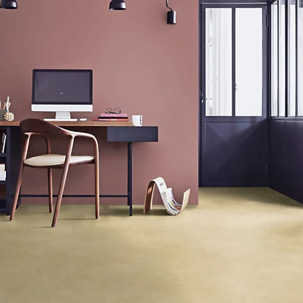 Sol PVC Best - Effet Béton Beige - Rouleau de 3m x 5m