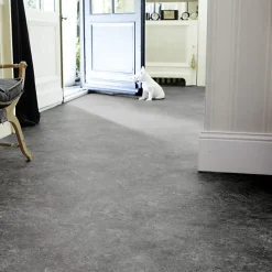 Sol PVC Best - Motif Granit Noir Argenté - Rouleau de 3m x 5m