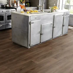 Sol PVC effet parquet Chêne Brun Foncé - Echantillon 15 x 20 cm
