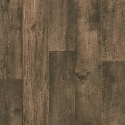 Sol PVC effet parquet Chêne Brun Foncé - Rouleau de 2m x 2m