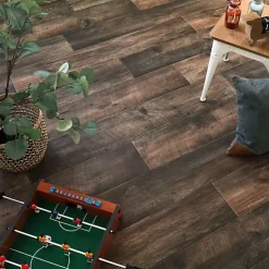 Sol PVC effet parquet Chêne Brun Foncé - Rouleau de 3m x 4m