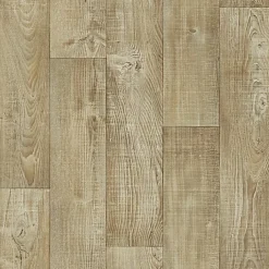 Sol PVC Imitation parquet Mélèze Brun Clair - Rouleau de 4m x 5m