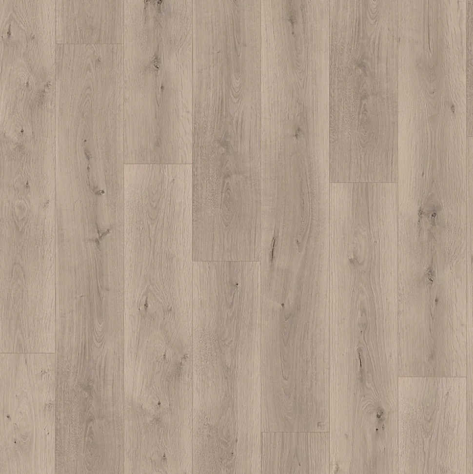 Sol stratifié passage intense AC5, effet bois brut grisé, GoodHome Cress II