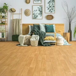 Sol Vinyle Effet parquet chêne traditionnel - Rouleau de 3m x 5m