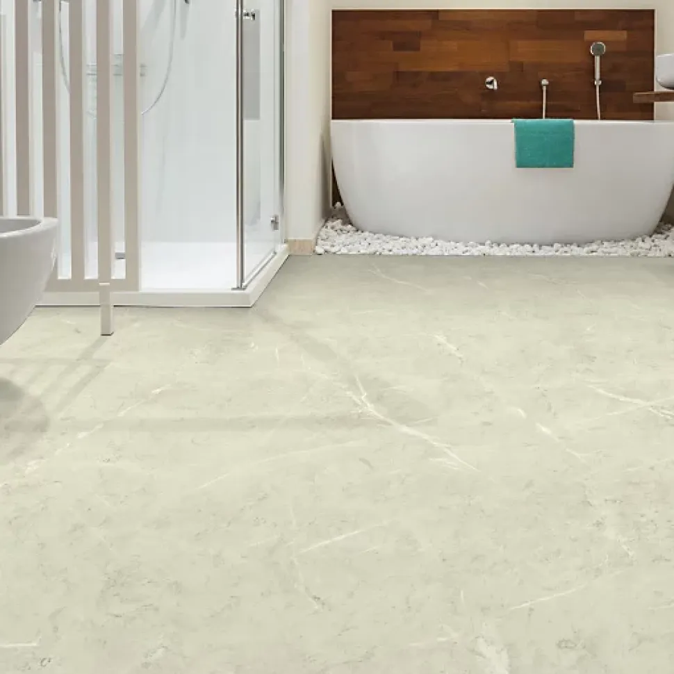 Sol Vinyle Inspiration - Effet marbre clair - Rouleau de 2m x 7m