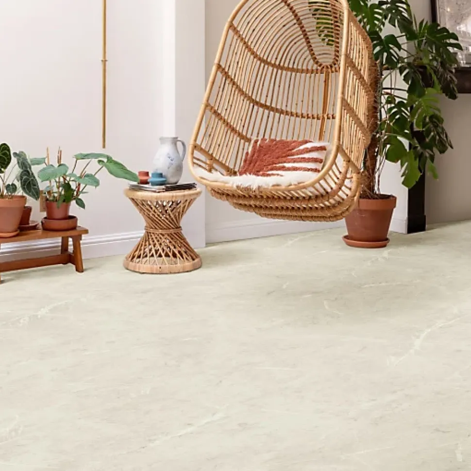 Sol Vinyle Inspiration - Effet marbre clair - Rouleau de 2m x 7m