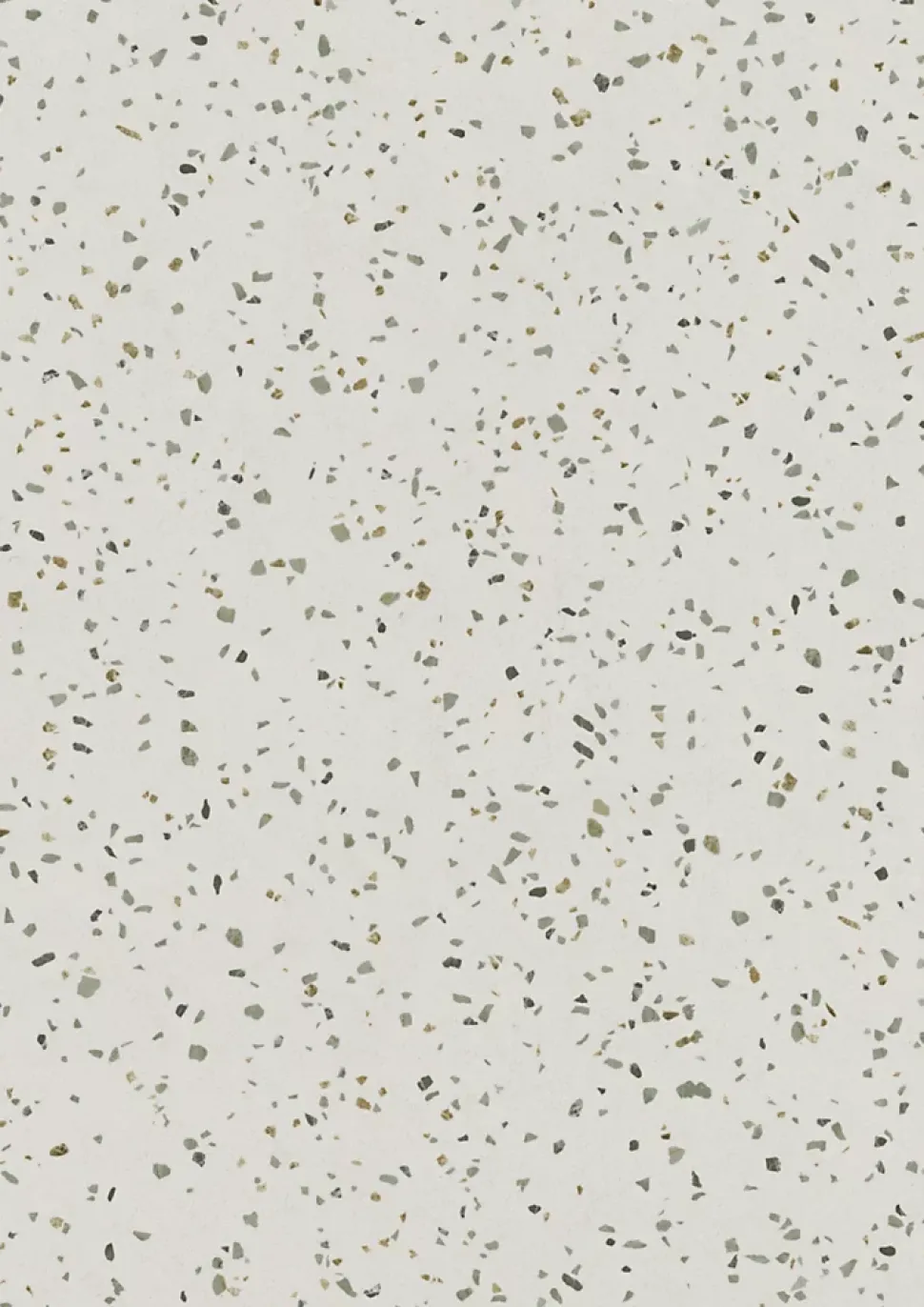 Sol vinyle rouleau Primetex Confetti emerald effet terrazo beige L.2m Gerflor