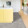 Sol vinyle rouleau Silvertex Rhodes effet carrelage gris médium L.4m Beauflor