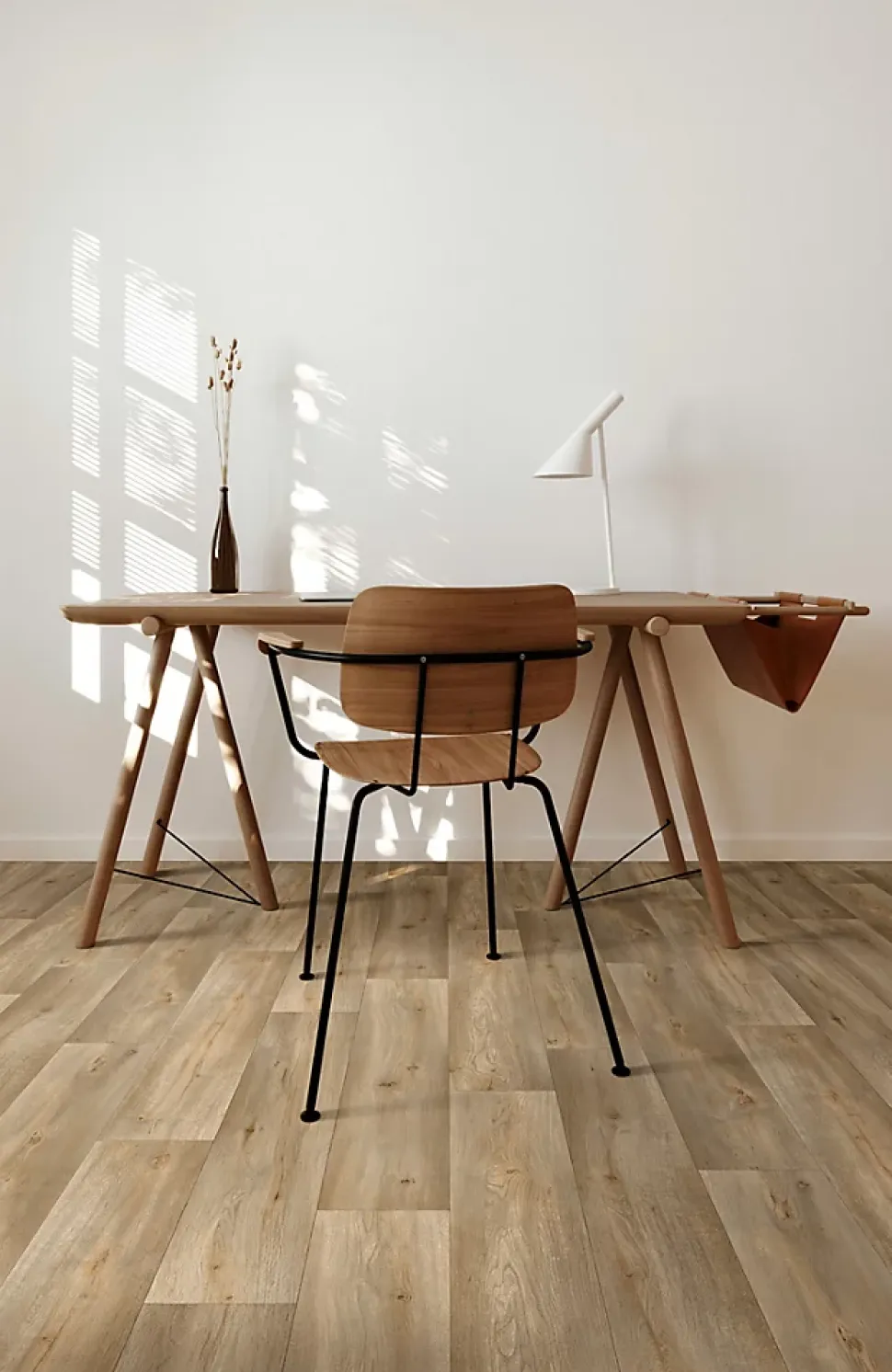 Sol vinyle rouleau Silvertex silk oak effet bois brun L.4m Beauflor