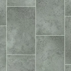 Sol Vinyle Style - Imitation Carrelage gris - Echantillon 15 x 20 cm