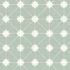 Sol Vinyle Textile - Aspect carreaux vert sauge - Rouleau de 2m x 5m