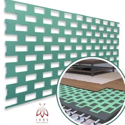 Sous-couche isolation sol chauffage au sol Thermo Base 2,5 mm 30 m2 (60 plaques) pour parquet et stratifié