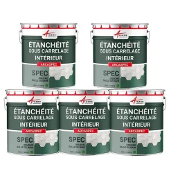 SPEC Étanchéité sous carrelage douche et salle de bain ARCASPEC - Offre Spéciale : 5 x 15 Kg - ARCANE INDUSTRIES
