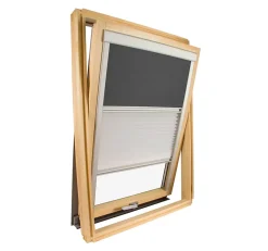 Store Duo compatible fenêtre de toit VELUX pour dimension MK06 - Gris anthracite
