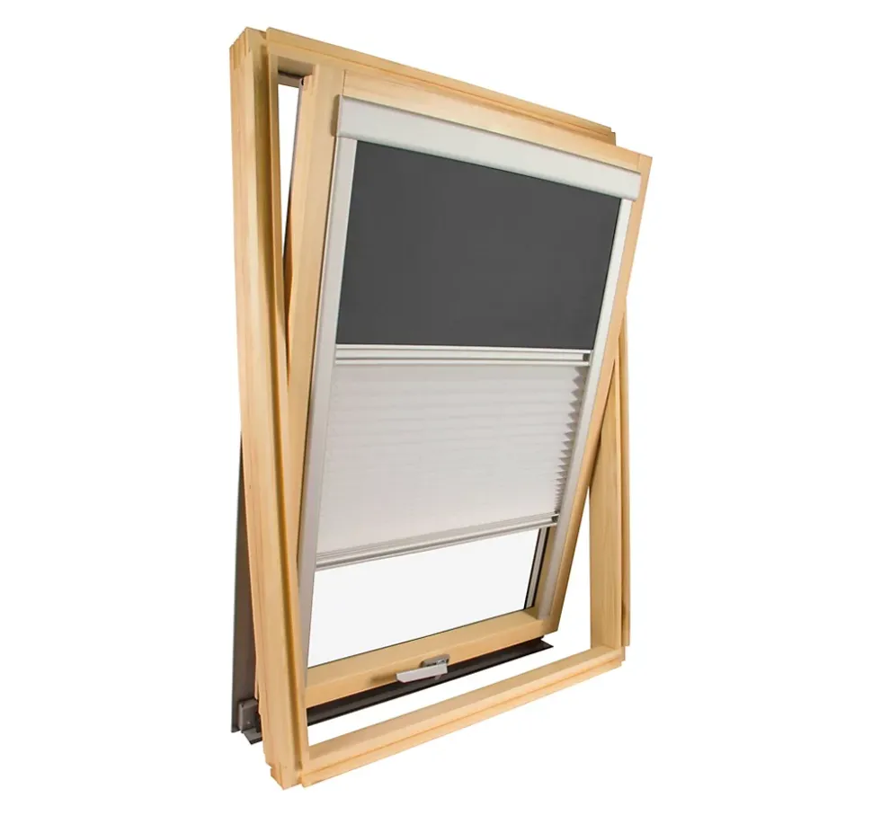 Store Duo compatible fenêtre de toit VELUX pour dimension 304, 1, M04 - Gris anthracite