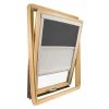 Store Duo compatible fenêtre de toit VELUX pour dimension CK02 - Gris anthracite