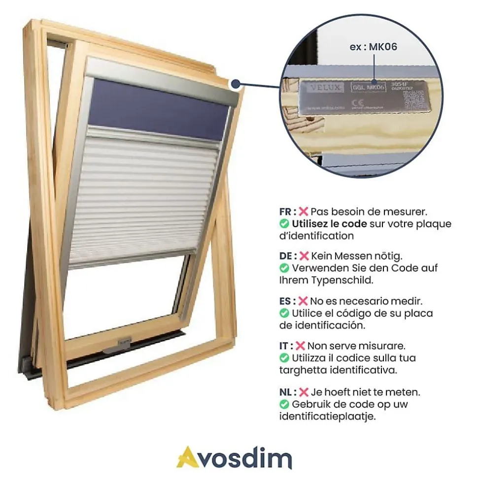 Store Duo compatible fenêtre de toit VELUX pour dimension CK02 - Gris anthracite