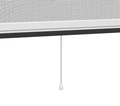 Store moustiquaire en aluminium blanc recoupable pour fenêtre l.125 x H.170 cm