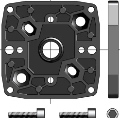 SUPPORT DIAMETRE 50/60 CSI MULTI-ENTRAXES