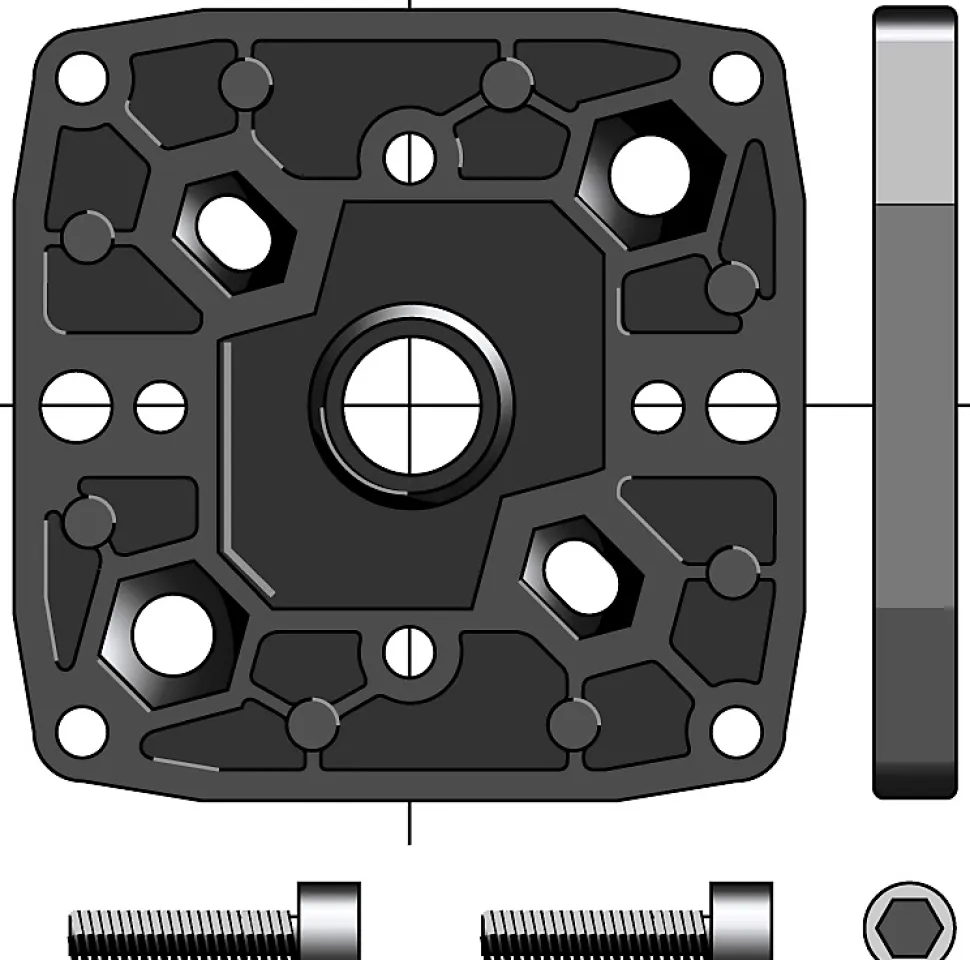 SUPPORT DIAMETRE 50/60 CSI MULTI-ENTRAXES